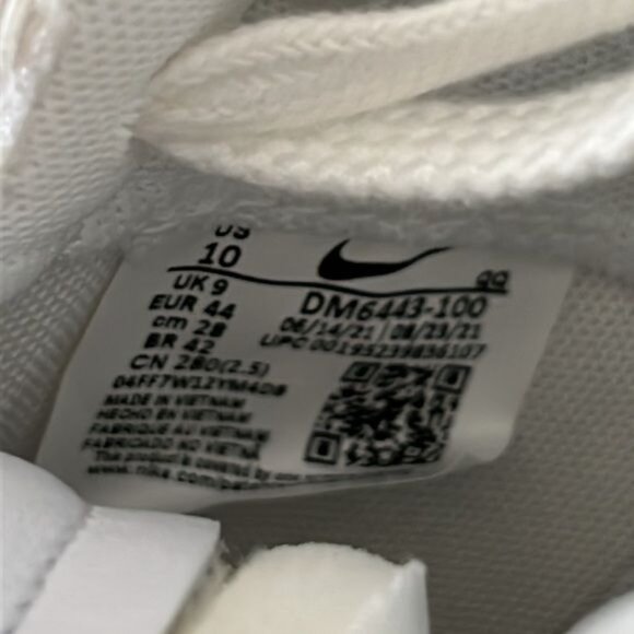 Sacai X Nike Blazer Low White Patent Two Tone Double Sneaker - Picture 14 of 15